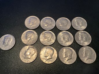Lot Of 13 1975 Kennedy Half Dollar Coins