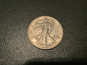 1941 S Walking Liberty Silver Half Dollar 50c US Coin