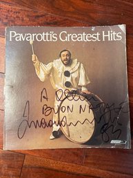 Pavarottis Greatest Hits Album, 1980, Signed Autographed By Pavarotti