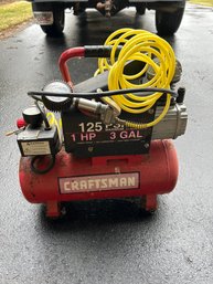 Craftsman 125 Psi 1 Hp Air Compressor Works Great