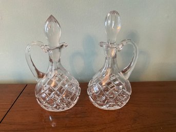 Ceska Cut Crystal Cruet Set