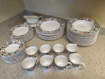 Mikasa Magical Meadow Dish Set Dishes, Cups, Saucers, Plates, Bowls, Gravy Boat