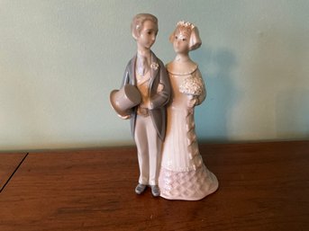 Vintage Lladro Bride And Groom Wedding Couple Porcelain Figurine 4808 Retired