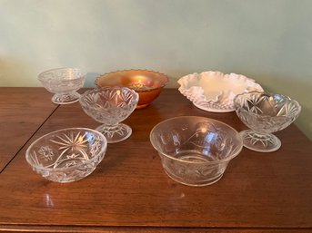 Lot Of Assorted Vintage Glass Candy Nut Bon Bon Dishes