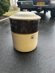 Large Two Tone 6 Gallon Crock In Excellent Condition 16 Inches High By 13 Inches Wide Great Addition To A Home