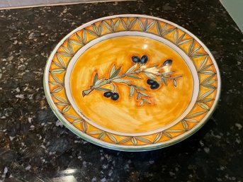 Vintage CERAMICHE D'ARTE PARRINI - Italian Ceramic Art Pottery Serving Pasta Bowl