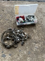 Lot Of  Clamps And Dry Wall Fasteners