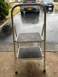 Two Step Foldable Rubber Step Ladder