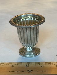 VINTAGE SILVER-WEIGHTED CIGARETTE URN