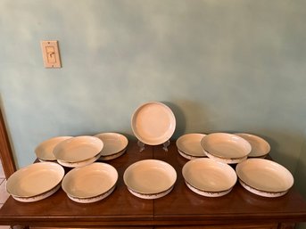 12 Lenox China Eclipse 7.5 Inch Soup Bowls