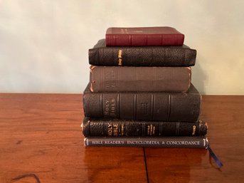 Lot Of Assorted Vintage And Antique Bibles