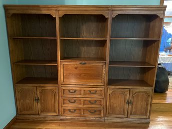 Vintage Thomasville Three Free Standing Bookcase Shelving Wall Units