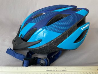 Schwinn Bicycle Helmet, Model SW80070-2  And Schwinn Floor Air Pump Cracked Dial But Working