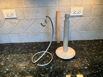 Marble Paper Towel Holder And Banana Stand Holder