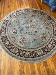 Oriental Weavers Knightsbridge Blue/Brown Area Rug Wool Blend 710 Round