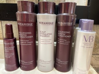 Lot 6 Keranique Shampoo Conditioner Sealed Keranique Repair Treatment Full Meaningful Beauty Cleanser Sealed
