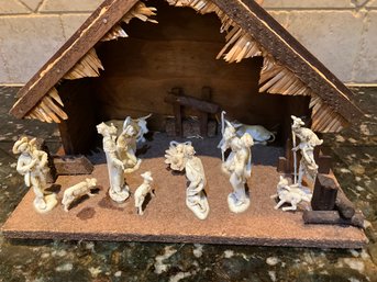 Vintage FONTANINI Depose Italy Nativity Set