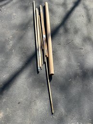 Lot Of Round Dowels And Broom Handles