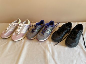 3 Pairs  Women's Sneakers Size 7