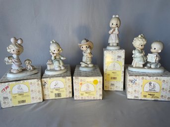 Lot Of 5 Precious Moments Figurines: New In Boxes See List Below