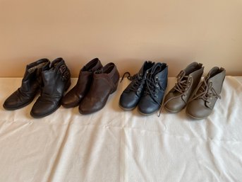 4 Pairs Women's Ankle Shoes Boots Size 7