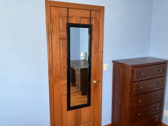 Black Lacquer Over Door, Hanging Mirror