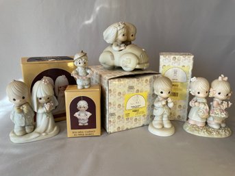 Lot Of 5 Precious Moments Figurines, 4 In Boxes, See Description