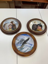 Set Of Collector Plates Two By Perillo The Eagle Soars By Thomas Hnata