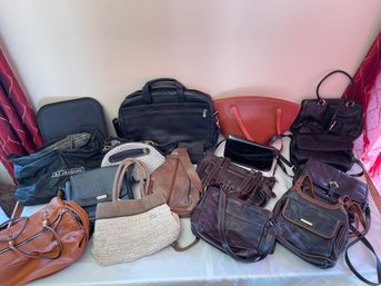 16 Handbags Pocketbooks Purses YSL Leather And Others