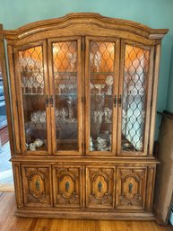 Thomasville Vintage Lighted China Cabinet Measuring 60x16x82