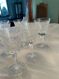 Set Of 6 Waterford Lismore Claret Glass Excellent