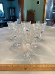 Set Of 6 Waterford Lismore Claret Glass Excellent