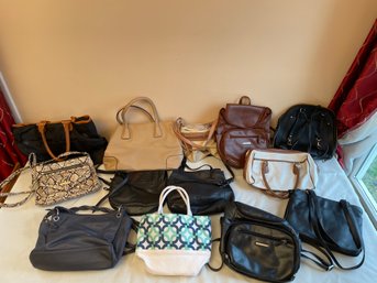 Lot Of 13 Handbags Pocketbooks