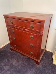 Small Mid Century Mahogany Bedroom Dresser  36'h X 31'w Xc18'd