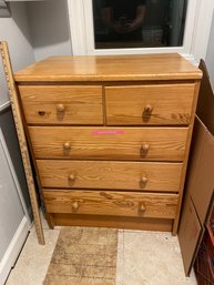 Light Brown Chest Of Drawers 32'h C 26'w 18'd