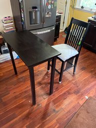 Tall Black Bistro Set Table And 1 Chair