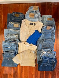 Lg Lot Of Womens Jeans , Sz 12: Gap, Westport, Lee Riders, Guess?, Gloria Vanderbuilt