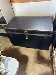 Vintage Trunk 24 High By 39 Long By22  Wide In Nice Shape No Key For Lock