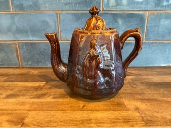 Antique Rockinghamware Tea Pot