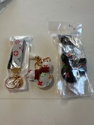 Lot Of 2 Disney Car Keychain, Keychain For Car, Great Gift 2 Keychains 2 Tool For Keychain 2 Straps