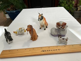 Lot Of Vintage Dog Figurines