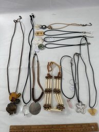 Estate Sale Jewelry Lot Ladies Fashion Corded Necklaces See All Photos