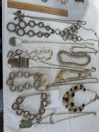 Estate Sale Jewlery Lot Of Ladies Fashion Jewelry Statement Necklaces See All Photos