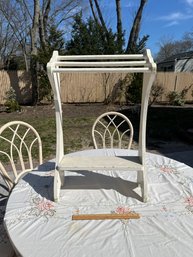 30 X 19 Quilt Hanging Display Wooden White Painted Shabby Chic Quilt Rack