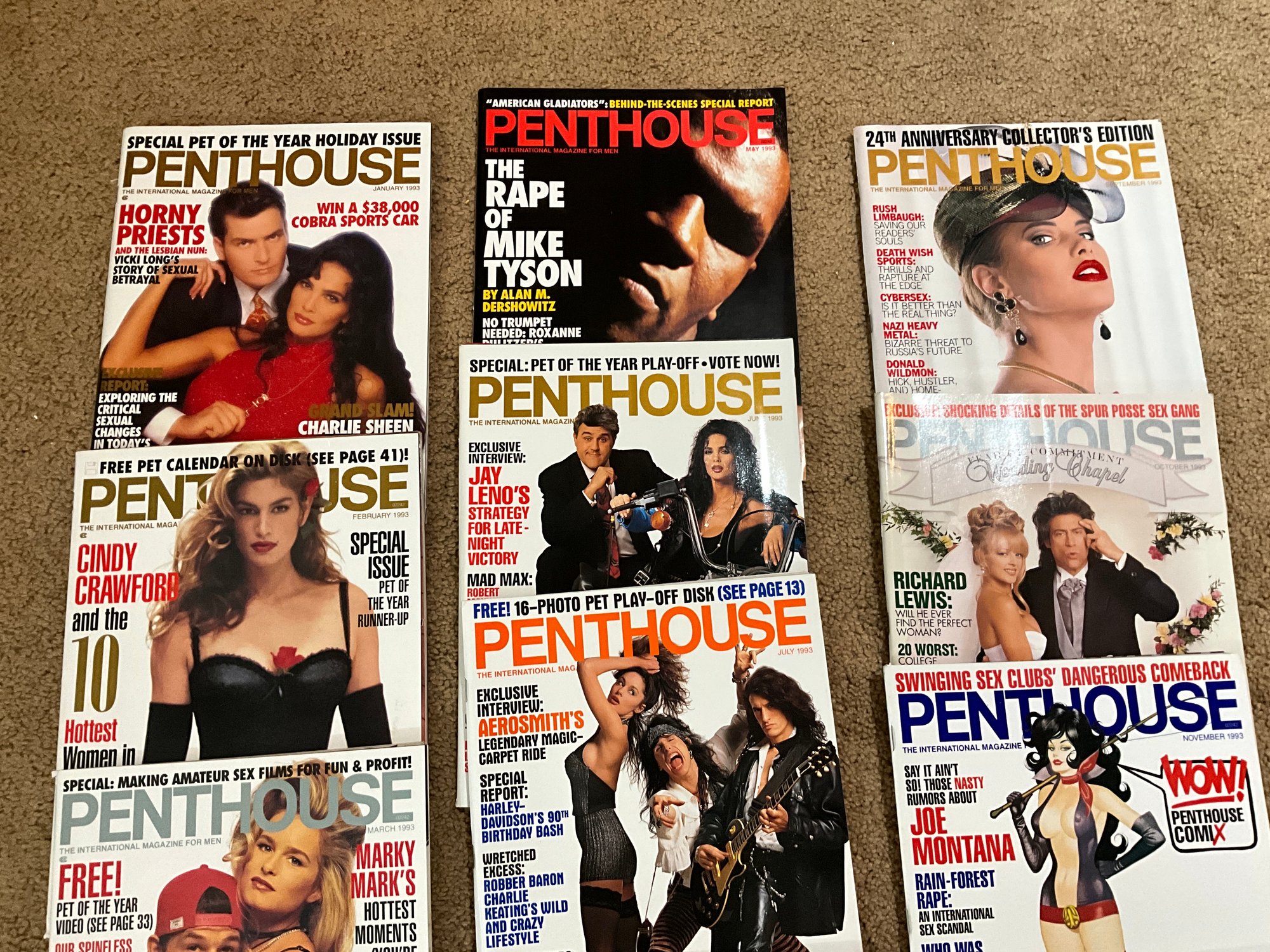 Penthouse Magazine 1993 Full Year Complete Set Of 12 Issues #12199 |  Auctionninja.com