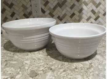 Lot Of 2 Indoor Outfitters Large Serving Bowls