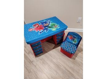 PJ Masks Kids Fold Away Desk Stogea Boxes