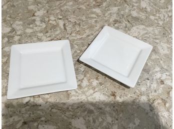 18 Small Square Better Homes Appetizer Plates White