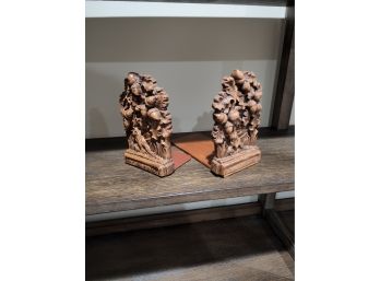 Decorative Acorn Book Ends