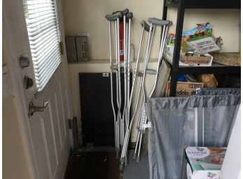 Set Of 3 Adjustable Crutches